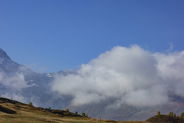 Herbstzeit im Kanton Wallis in der Schweiz
