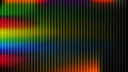 Vertical rainbow stripes with soft bokeh background abstract