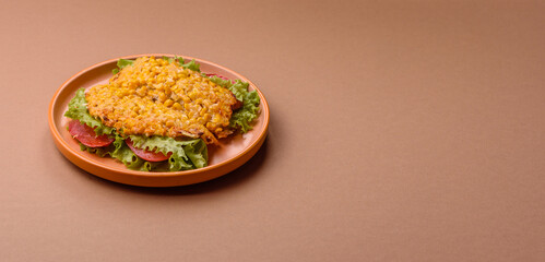 Mexican corn tortilla tacos with tuna, chicken, or beef. Corn tacos as a background