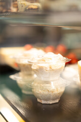 Crab Salad in Plastic Container – Front View