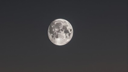 Obraz premium Full Moons Glow - A Celestial Sphere in the Night Sky.