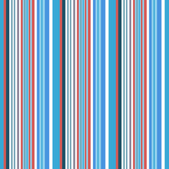 Summer Red White and Blue Stripe Seamless Repeat