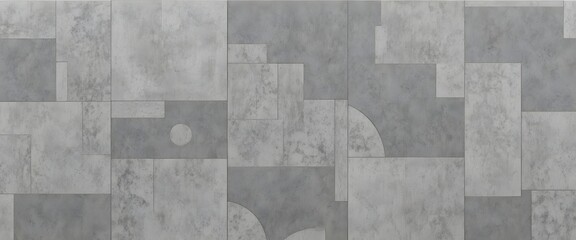 Modern Geometric Concrete Wall Texture – Abstract 3D Cement Surface Background for Architecture, Industrial Interior Design, and Digital Wallpaper