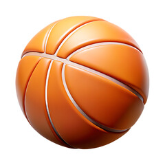 Fototapeta premium Hoop Dreams Sphere: Dynamic 3D Cartoon Basketball