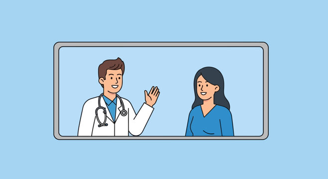 Caring doctor offering virtual consult to patient on screen, telemedicine making healthcare accessible and convenient, modern healthcare solutions