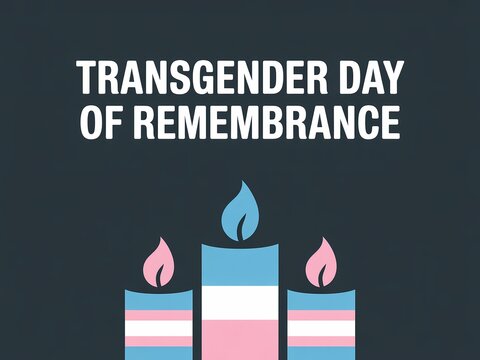 Remembering transgender lives lost with candles on transgender day of remembrance