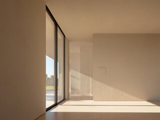 Modern interior with large windows and natural light