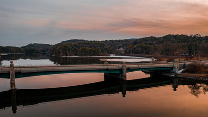 Ledyard Bridge Sunset