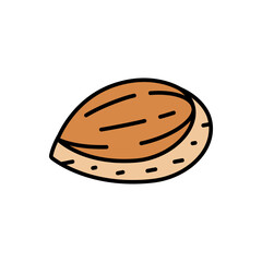 Single Almond Nut Filled Icon