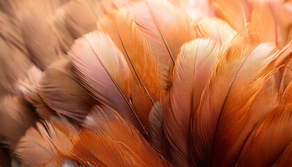 Beautiful Chicken Feather Texture Abstract Background Soft Focus