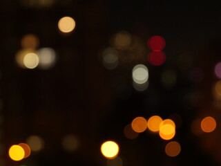 City lights bokeh background. Can be used as elements, overlay or  background for design projects. 
