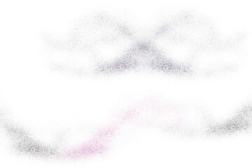 Abstract glitter dust isolated on transparent background for presentation