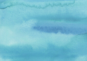 くすんだ水色の水彩背景素材