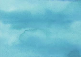 くすんだ水色の水彩背景素材