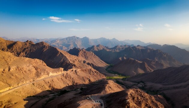 Landscape With Mountains In The Area Of Abha In Saudi Arabia