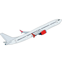 Airplane take off illustration