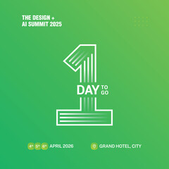 1 Day Left Countdown Poster Template