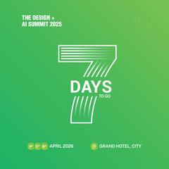 7 Days Left Countdown Poster Template