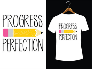 100 Days Sharper Than a Pencil t shirt design Progress Over Perfection Teacher Tee Top