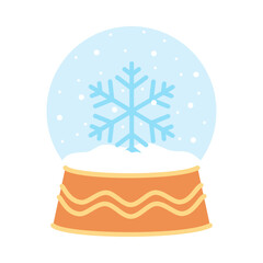 Christmas Snow Globes with Winter Scenes and Holiday Decorations set