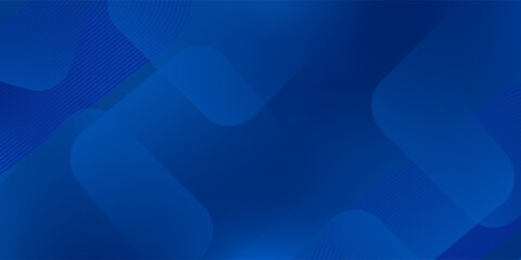 Abstract blue background with glowing geometric lines. Modern blue gradient square shape design. Futuristic technology concept. Suit for brochure, corporate, website, poster, banner, cover, flyer