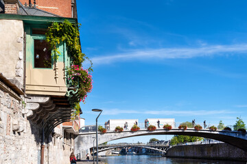 Down Town With Traditional Building
