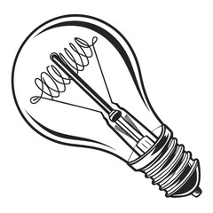 Vintage Incandescent Light Bulb with Visible Filament electricity idea