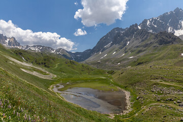 Fototapeta premium View on a mountain in the Cerces massif, French Alp