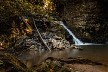 Brasstown Falls in Autumn 