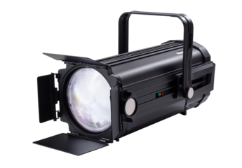 Professional stage light used for theatrical performances or concerts in an indoor venue at night for enhanced visibility and effects Generative AI