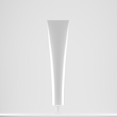 Blank White Squeeze Tube Mockup