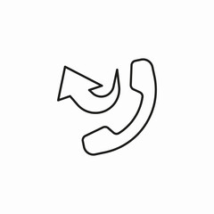 missed call icon icon sign vector