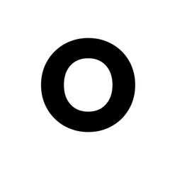 Simple Geometric Letter O Icon