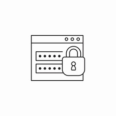 password lock icon icon sign vector