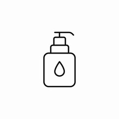 soap dispenser bottle icon sign vector