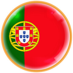 portugal flag button