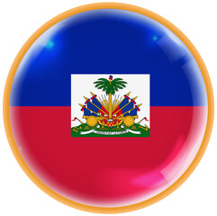 haiti flag button