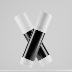 Floating Duo Cosmetic Stick Mockup