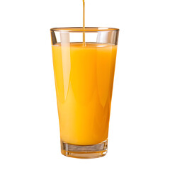 Orange Juice Pouring into a Tall Glass on a Black Background pouring juice liquid pouring isolated on a transparent background