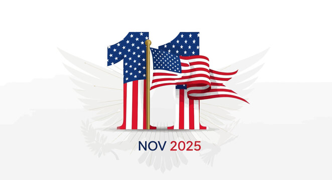 Honor Veterans this November 11th with a patriotic tribute, perfect for social media campaigns and event promotions, celebrating service and remembrance in 2025.