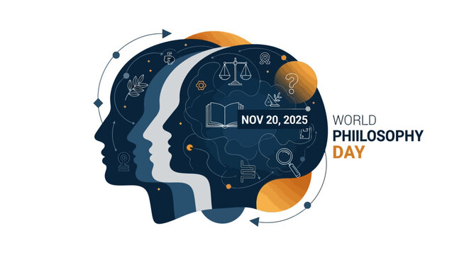 Celebrate World Philosophy Day November 20 2025 with insightful thought and intellectual exploration visualizing the human mind and knowledge discovery