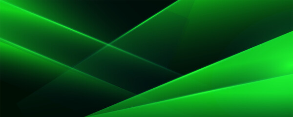Abstract green banner background. Graphic design banner pattern background template with dynamic curve shapes. eps 10	
