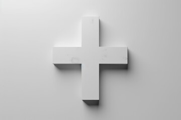 Obraz premium Modern 3D white X icon isolated on clean background, minimal digital interface design element representing cancel, wrong, or close action