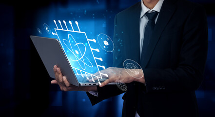 A quantum computing processor as the core of future technology. This innovation will power...