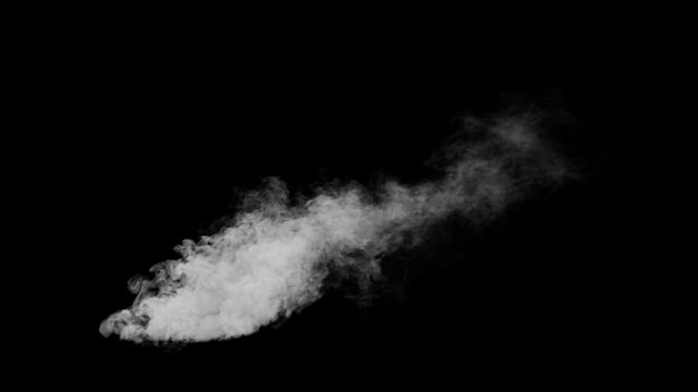 Steam coming from a hole in the ground vfx element in 4K