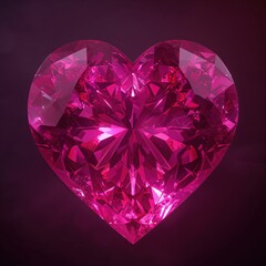 Pink diamond heart