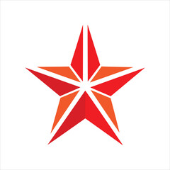 Modern Star Logo Icon Design on White Background