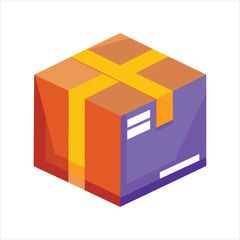 Package Parcel Box Flat Vector Artwork