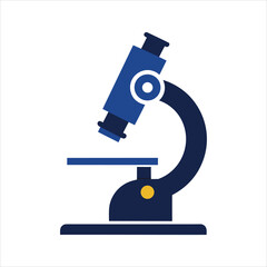 Science Laboratory Microscope Symbol Silhouette