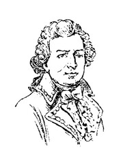 Louis-Antoine, Comte de Bougainville, 1729 - 1811, French military officer and explorer, old vintage illustration, 1897
